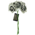 AussieSuperStore Art & Craft Essentials Silver Glitter Foam Rose Flowers (in 7 colours) Foam Rose Flowers (in 7 colours) | Artificial Craft Flower Party Decoration 9323823196769 FL17009